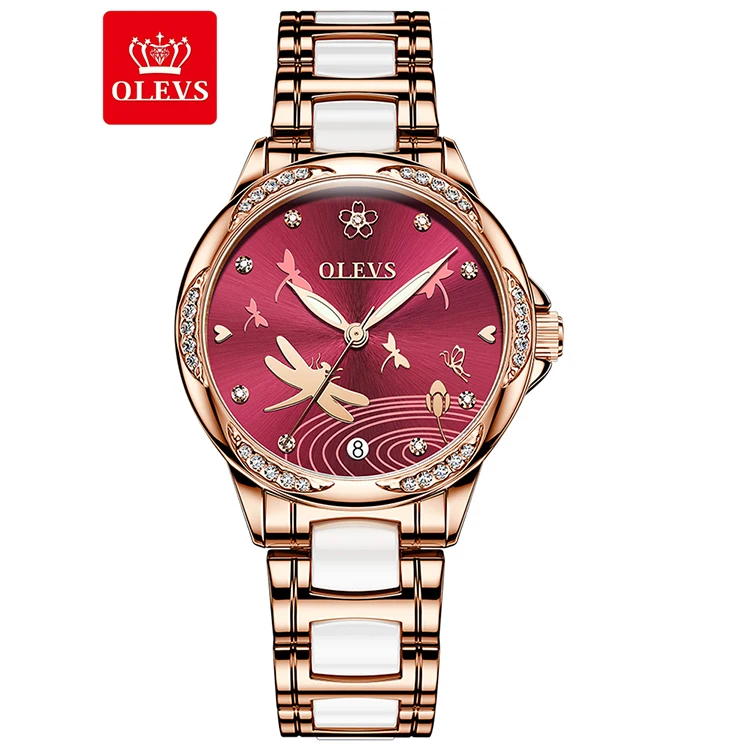 OEM watches womens bracelet custom logo luxury classic design japan beautiful ceramics ladies automatic mechanical women watch