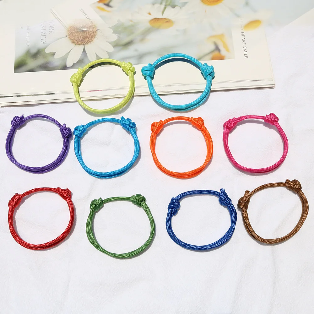 Fine Muti-Color Charm Bracelet Nautical Braided Adjustable Beach Surf Cord Bracelet for Party