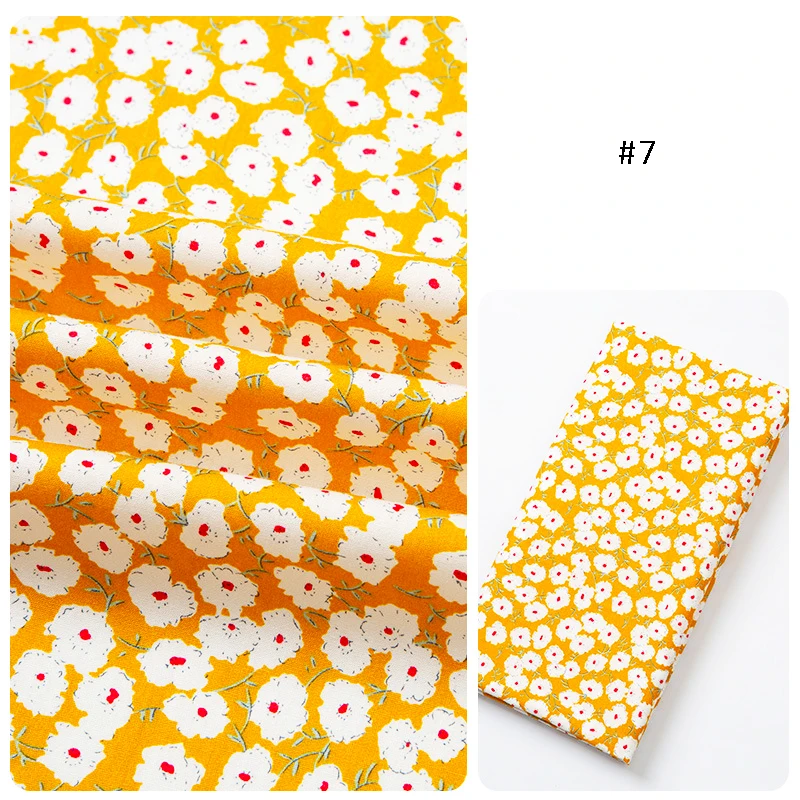 Factory direct 100% cotton poplin floral print fabric for dress