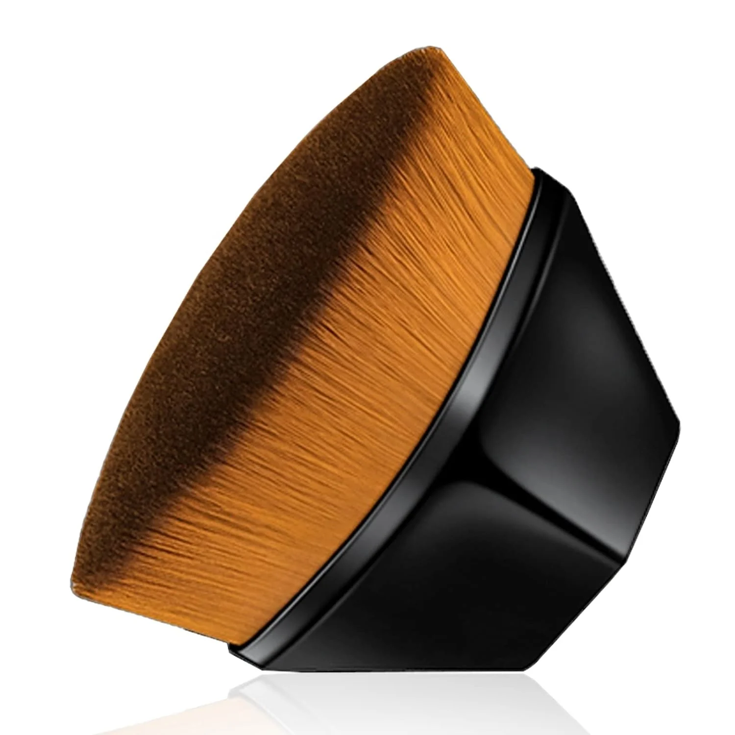 Hot Sales 55# Flat Top Vegan Single Foundation Make Up Brush Synthetic Cosmetic Countour Brushes Makeup Brush with Case