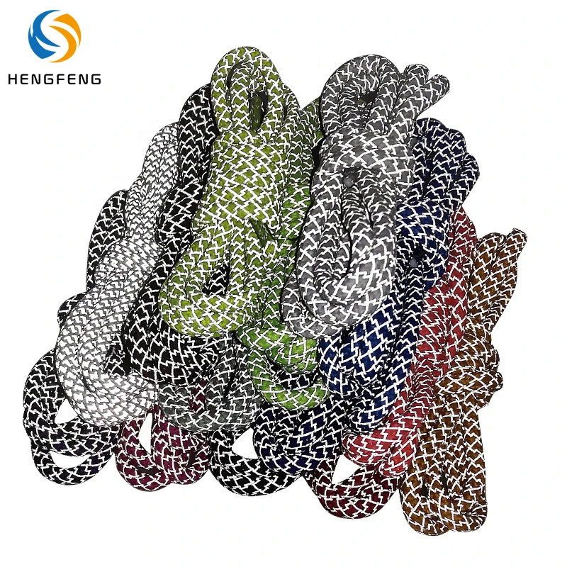 Custom Round Shoelaces Laces Rope String Packaging Sport Bootlaces Reflective Shoe Lace