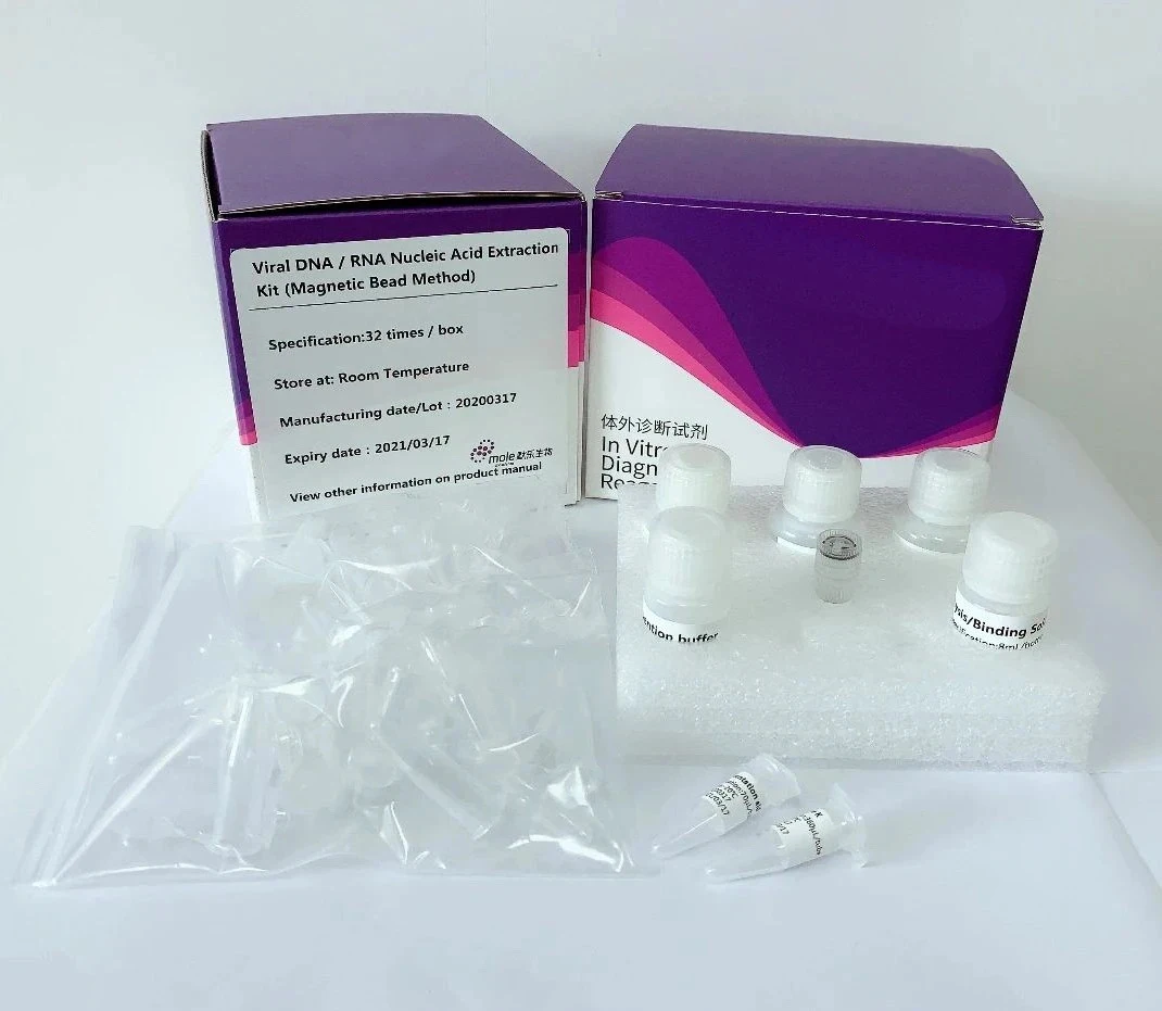 
Magnetic Beads Method Viral DNA / RNA Nucleic Acid Extraction reagent kits for real time PCR detection with CE 