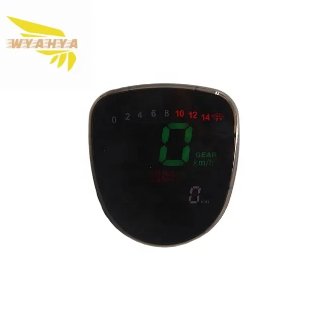 C70 Motorcycle Speed Meter LED Digital Speedometer Gauge Digital Display Tachometer Instrument Gauge