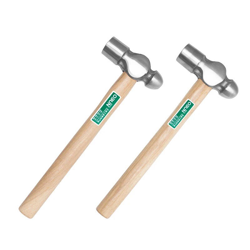 Round Forged Hammer With Wooden Handle Carpentry Installation Hammer Domestic Percussion Hammer