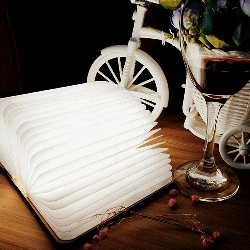 Ночник USB в форме книги Складная Светодиодная лампа