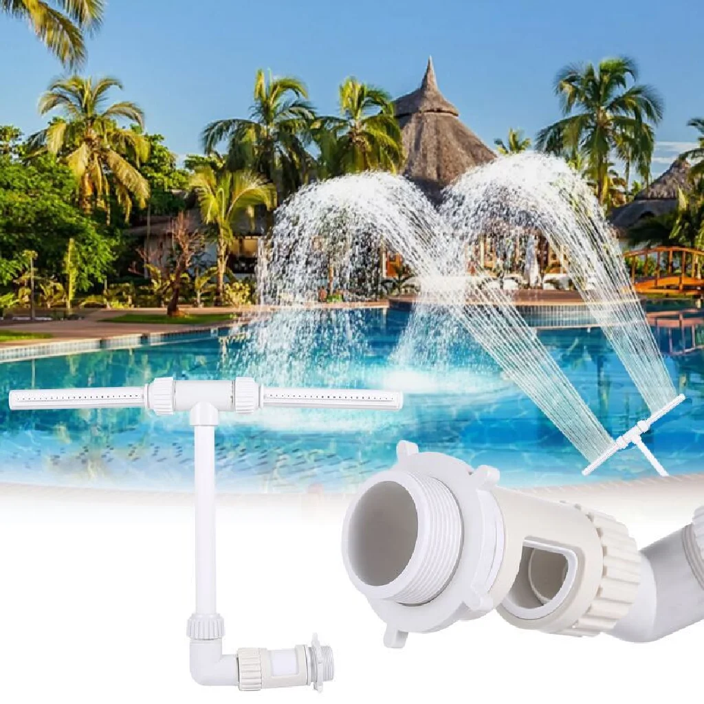 Hot Sale Swimming Pool Fountain Double-Head Watering Cooling Accessories For Outdoor Pool Printed Box