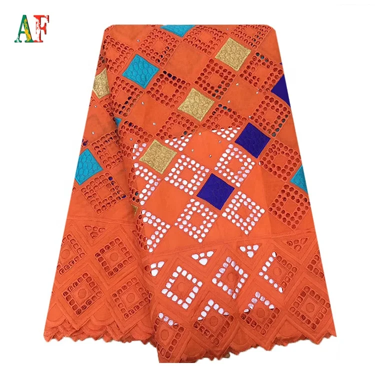 Швейцарская вуаль кружева высокого качества 2020 модная 100% хлопчатобумажная ткань Африканское большое швейцарское кружево с бусинами и камнями