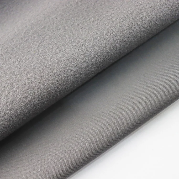 High stretch 310gsm single brushed nylon spandex fabric for winter leggings