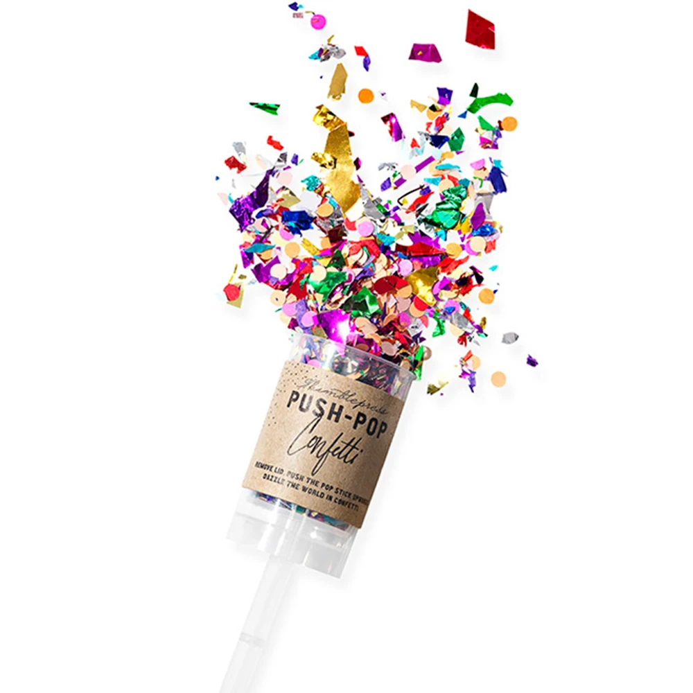 OMG Unique Wedding Favors Paper Birthday Party Confetti Tubes Push Pop Confetti