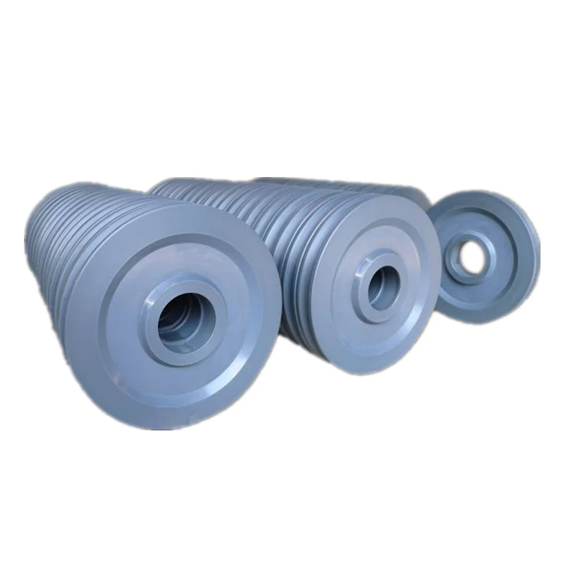 Tower crane pulley U-shaped bearing nylon wheel plastic walking Wire rope pulley sheaves