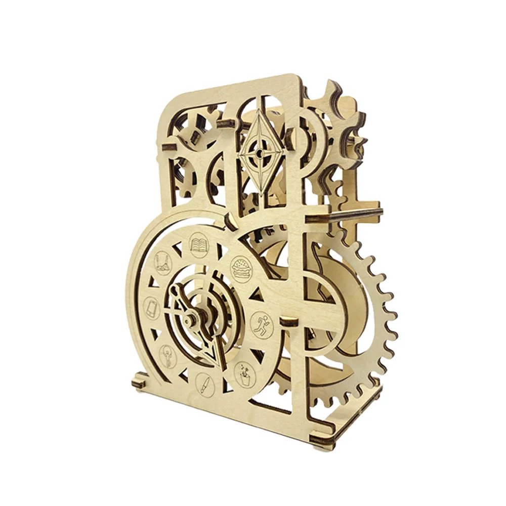 2022 Original Design Educational Toy Assmble Diy Wheel of Fortune 3d Puzzle Wood Game Toys Gifts for Kids