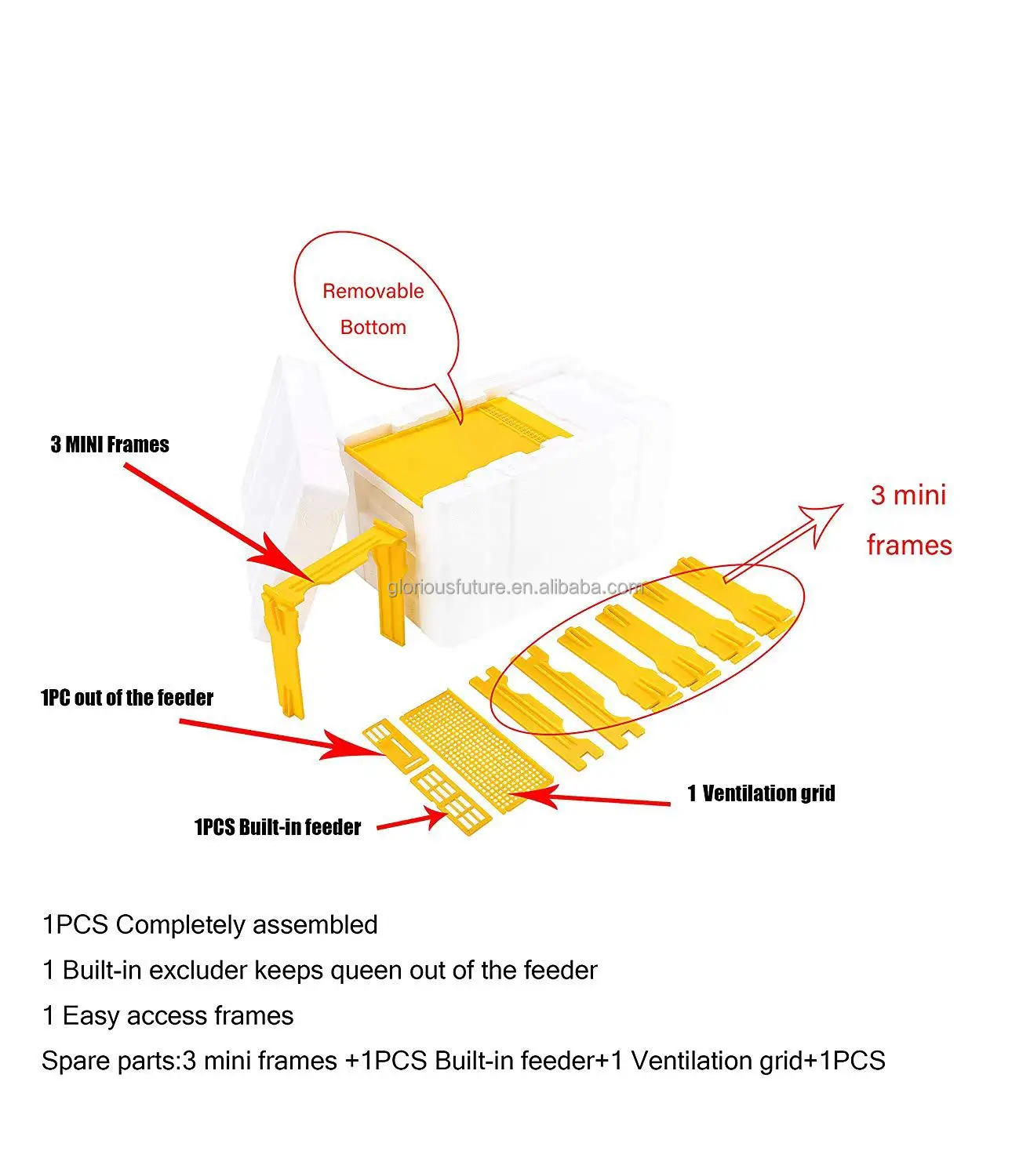 Queen Bee Mini Mating Nucs Box Nucleus Bee Hives Apicultura Beehives Apiculture Beekeeping Equipment Tools Supplies