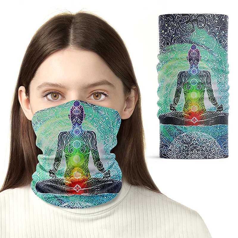 Custom Design Seamless Sublimation Breathable UV Protection Head Scarf Tube Bandanas for Sports