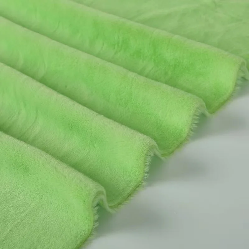 Stock pure color rabbit sable SKS imitation rabbit hair flannelette polyester fabric