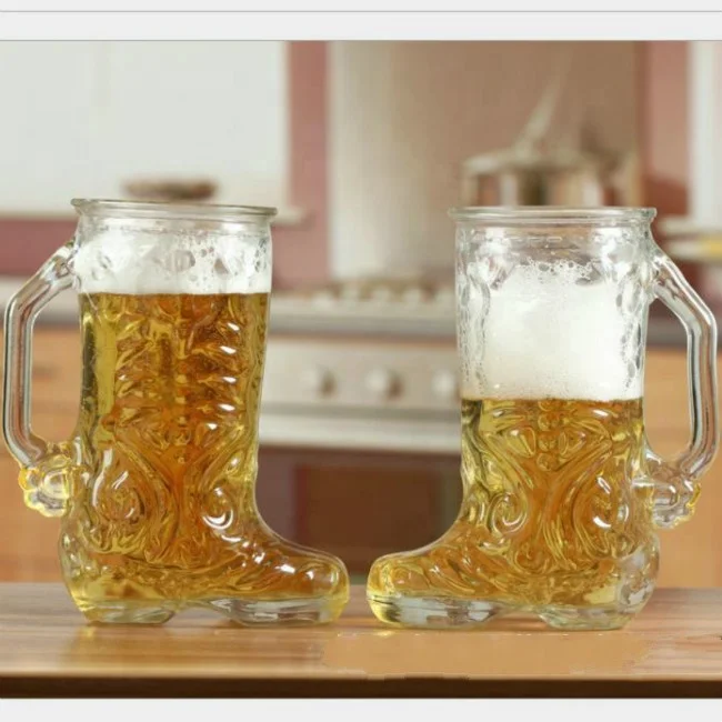 Hot Wholesale 16oz/20oz/500ml High quality Boot beer glasses / Das Boot glass beer mug