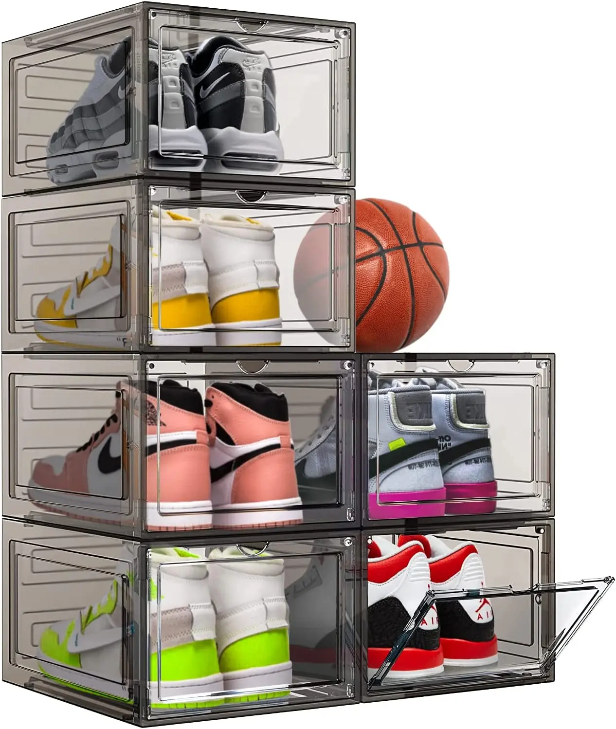 Transparent Shoe Stackable Plastic Storage Box