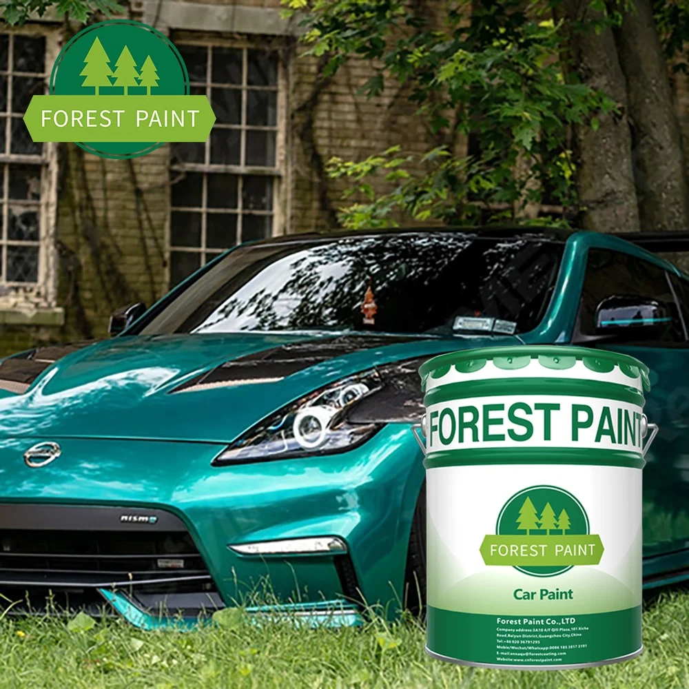 Single-component good quality car coating spray acrylic lacquer auto pearl paints 1k green color pearlescent paint