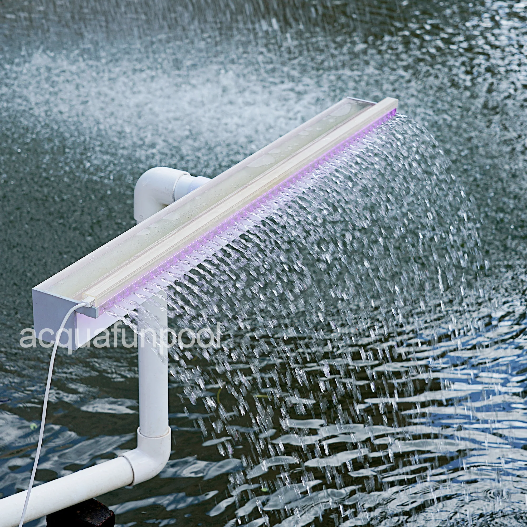 wall pondless waterfall pool water features fountain outdoor garden swim pool water rain curtain