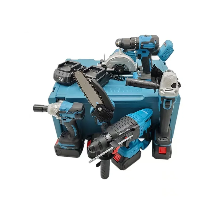 21v 10cells batteries Red/Yellow 4-PCS Power Tools Set Blue 6-PCS Combination Kits on sale more quantities more cheaper