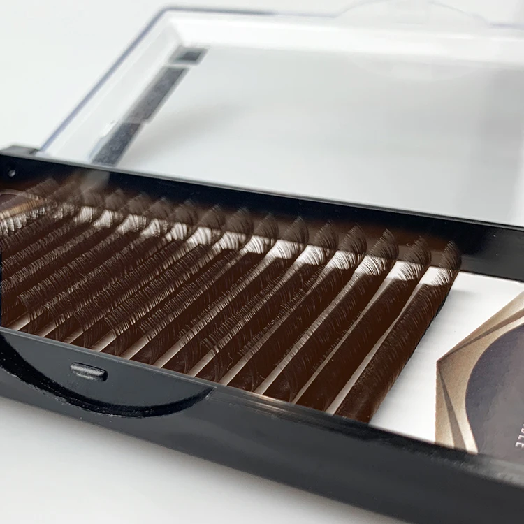 CNK brown-tip lashes individual mink eyelash extension two tone