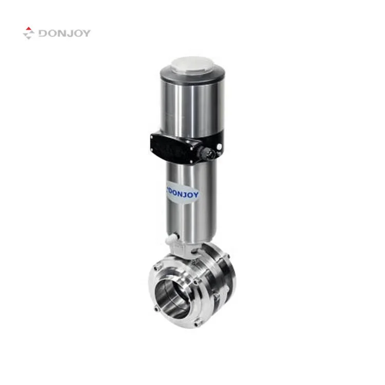 Donjoy санитарный SS304/316L пневматический привод Дроссельный клапан стыковая сварка