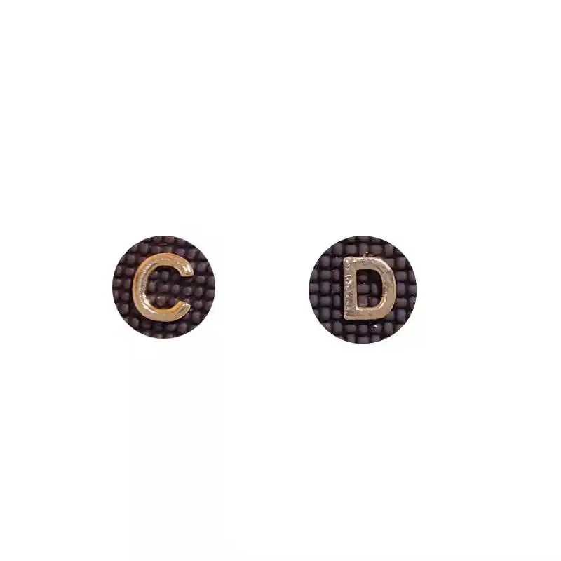 High Quality CD Earring Ethnic Letter Red Jewelry New Year Gift