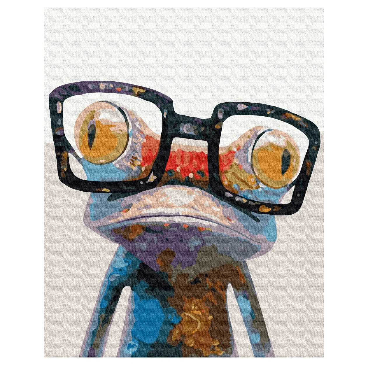 PAINT BOY fashion art wall painting still life animals digital painting glasses frog oil paint by numbers for decorate