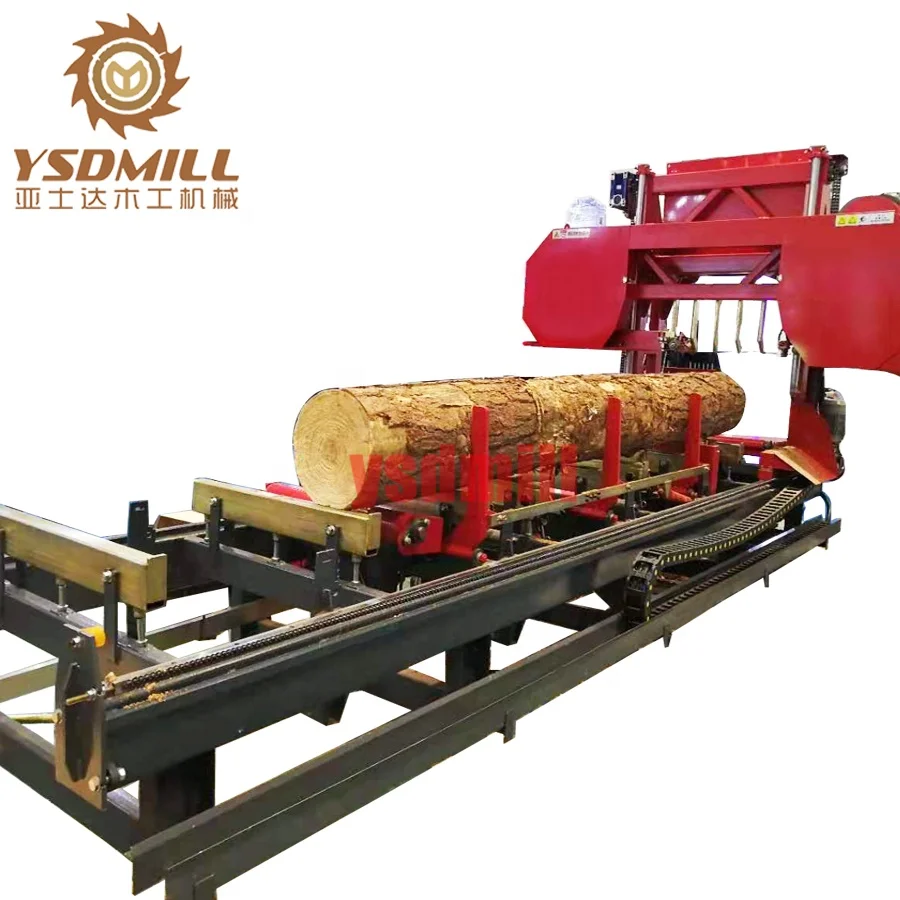 Diesel horizontal bandsaw sawmill portable sawmill wood saw machines