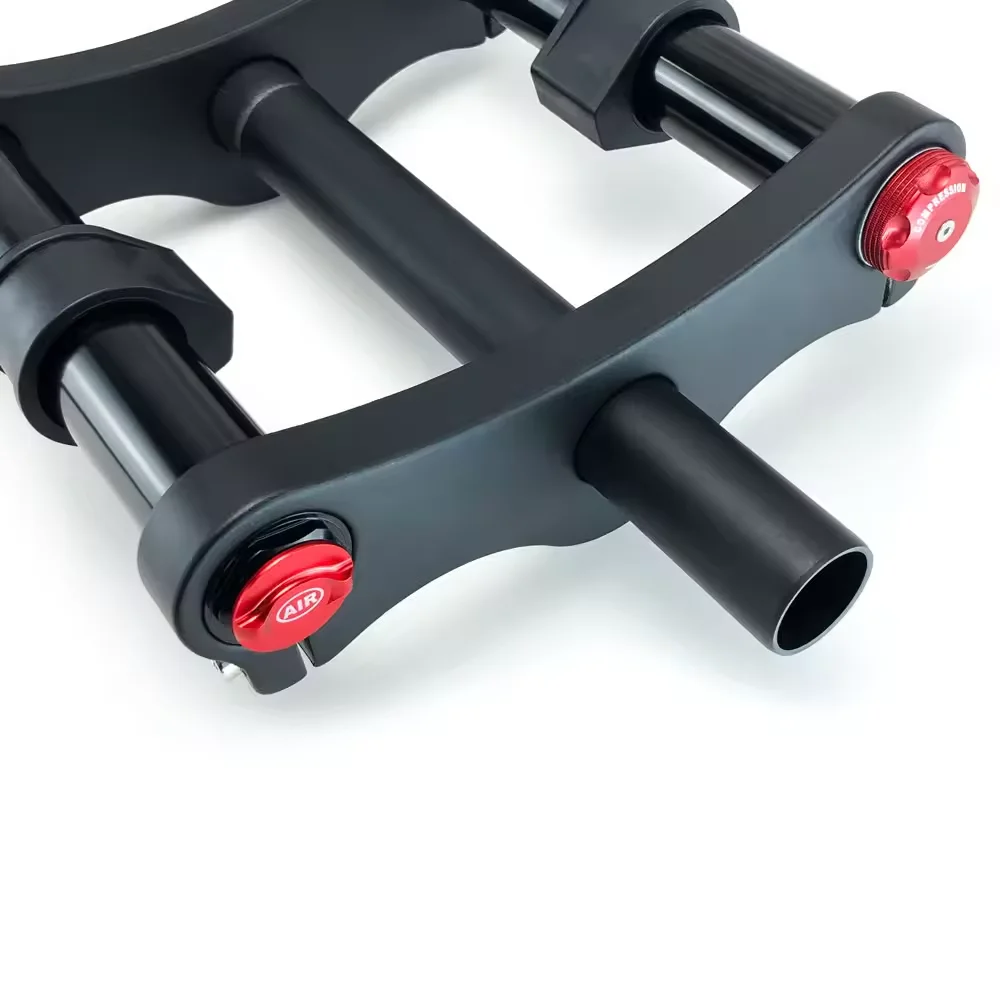 Double Shoulder Qr Beach Snow Bike Fork 26*4.0inch / 20*4.0 Inch 130mm Travel Air Suspension Mtb E-bike Front Fork