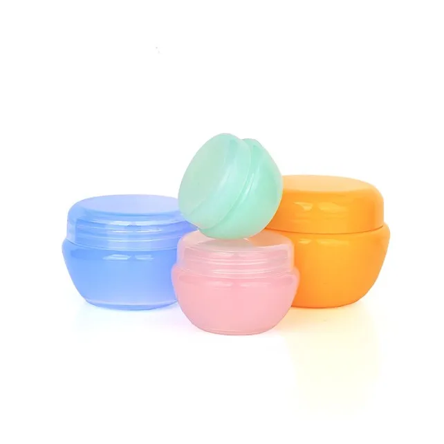 colorful mushroom pp cream jar sample jar 5g 10g 20g 30g cosmetic sample jar