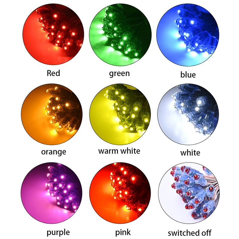 Single Color blue led module DC 12v 9mm LED signage letters light waterproof drill hole christmas decorations Light Strings