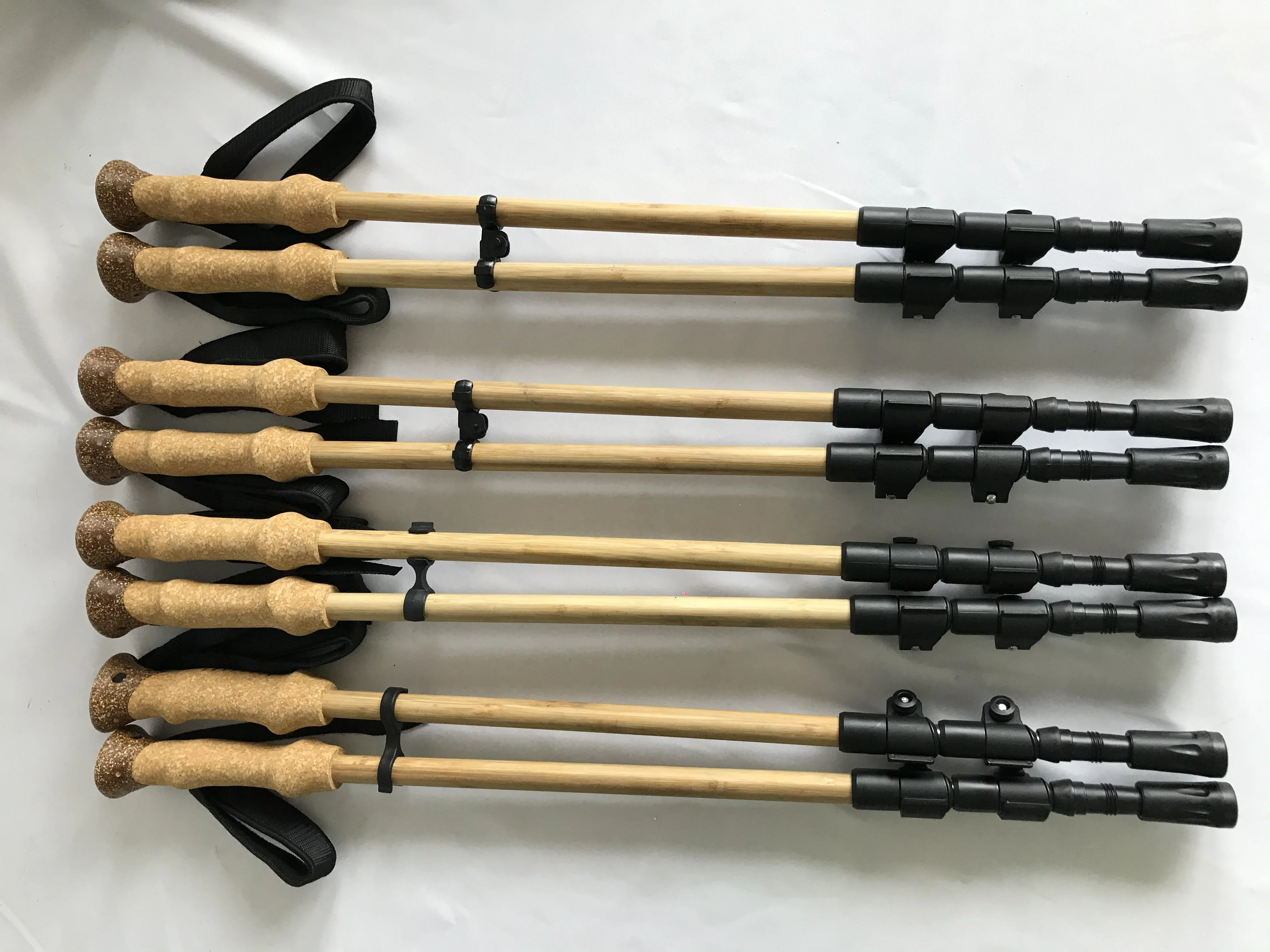 High Quality lightweight nordic cork handle best trekking pole hiking walking sticks for sale