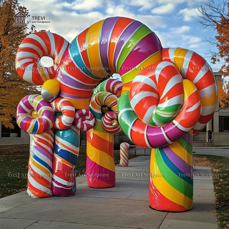 Halloween Street Costume Extra Large Stainless Steel Candy Sculptures