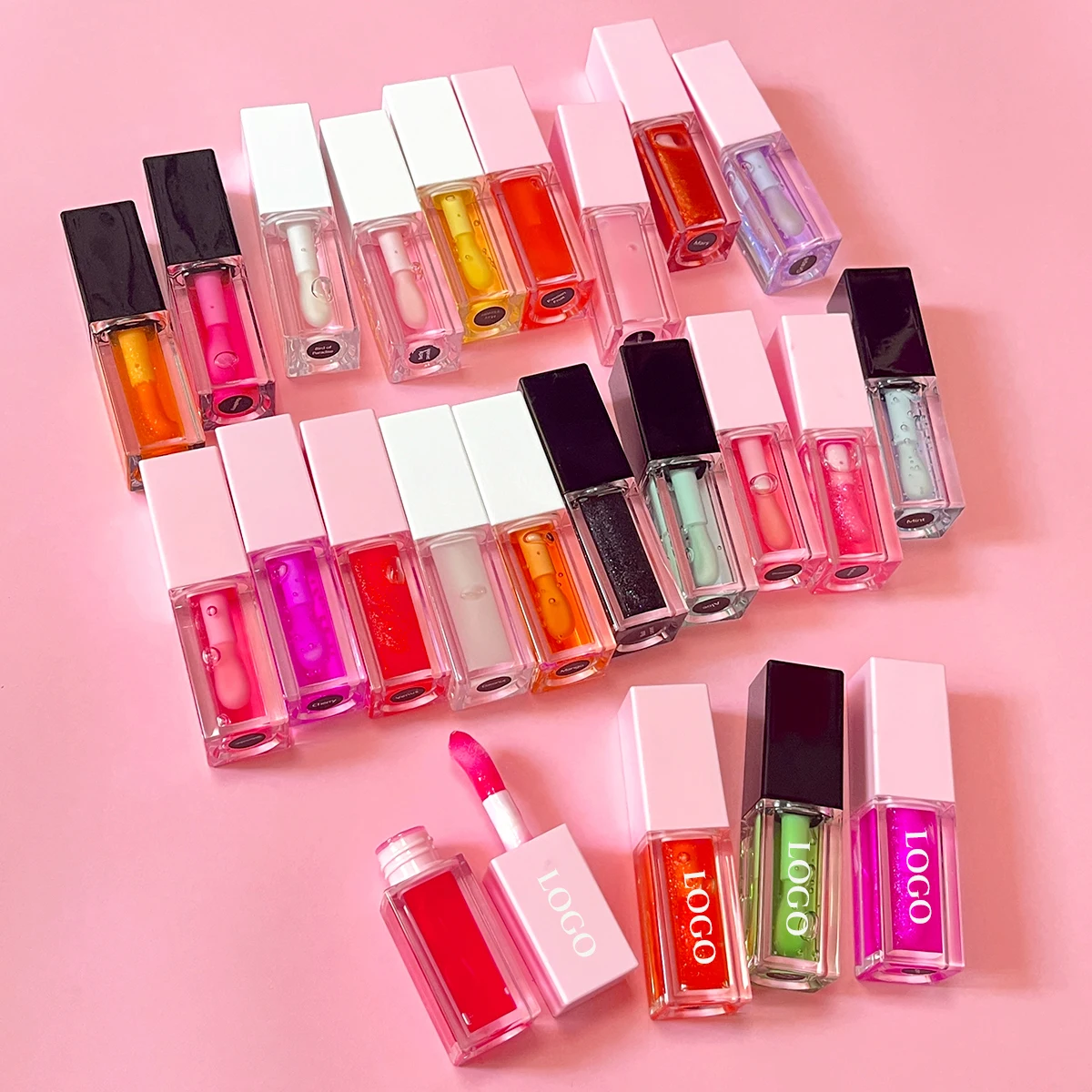 Moisturizer organic lip care vegan lip oil fruit flavor custom private label lip oil