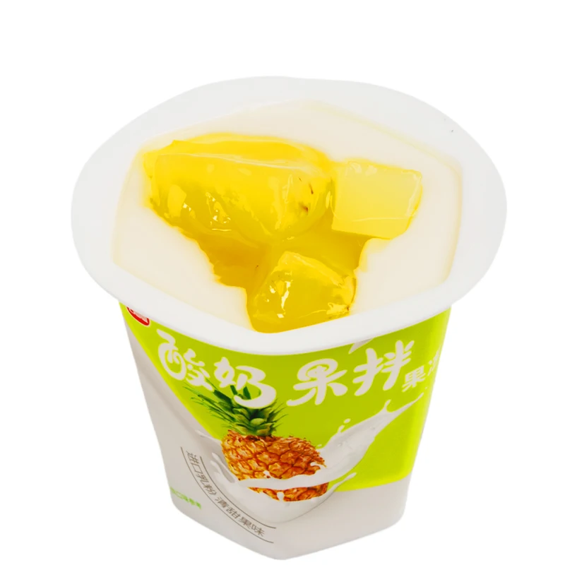 Delicious Sweet Jelly Fruit Jelly Cup With Coconut Jelly Pudding