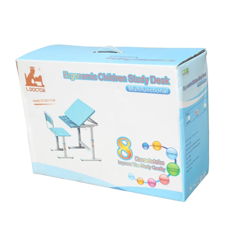 
Hot selling PP adjustable children desk assemble kids study table 