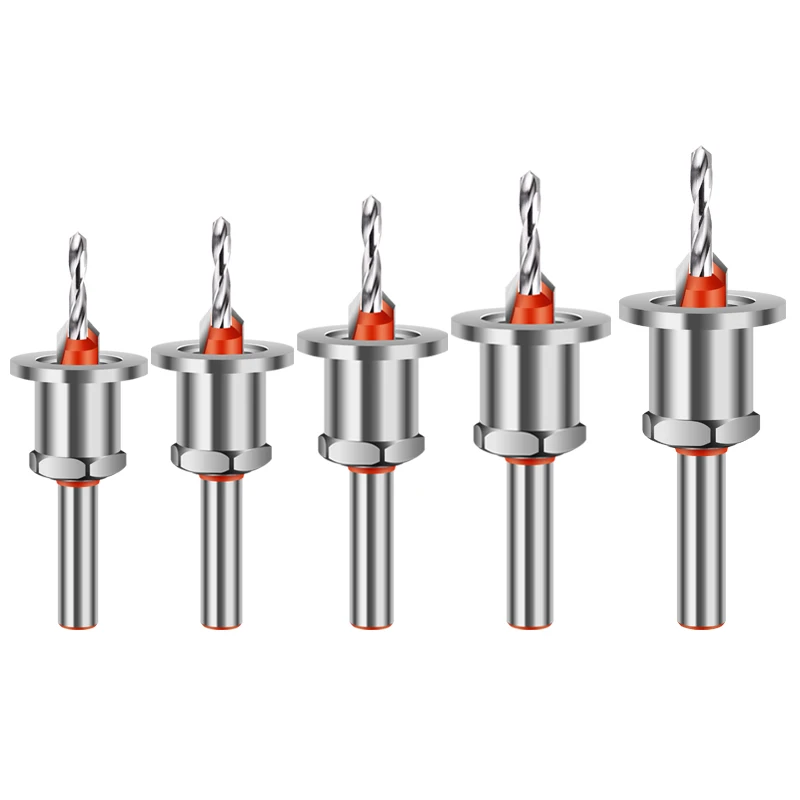 SONGQI HSS Countersink Drill Bit Woodworking Router Bit Milling Cutter Screw Extractor Remon Demolition Wood Drilling
