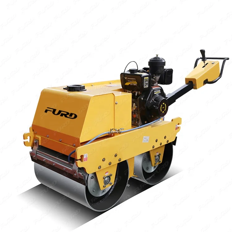 Hand roller compactor automatic soil compactor machine smooth drum roller asphalt compactor  FYLJ-S600C