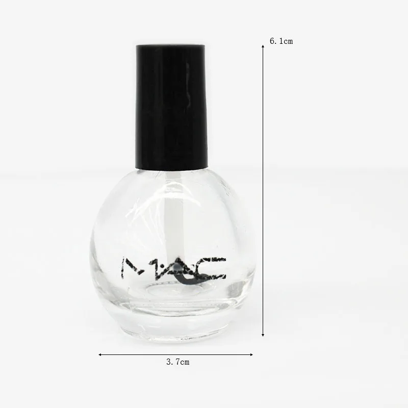 Empty Glass Nai Polish Bottle 15ml clear Essential oil bottle Liquid cosmetic Container