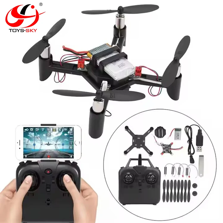 2.4GHz Educational Mini Drone Toys Assembly Parts Radio-Controlled WIFI FPV DIY RC Drone Remocon Kit Set Diy With Camera
