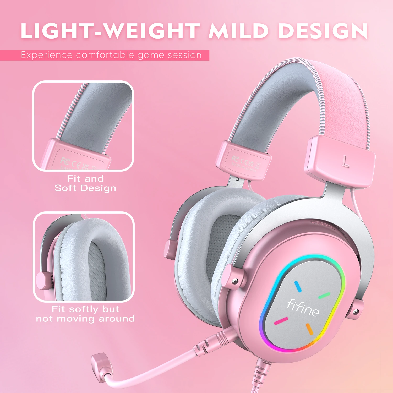 Fifine H6XP Ampligame over-ear headphone noise cancelation headset gaming headset headphones gamer headphone gaming headsets