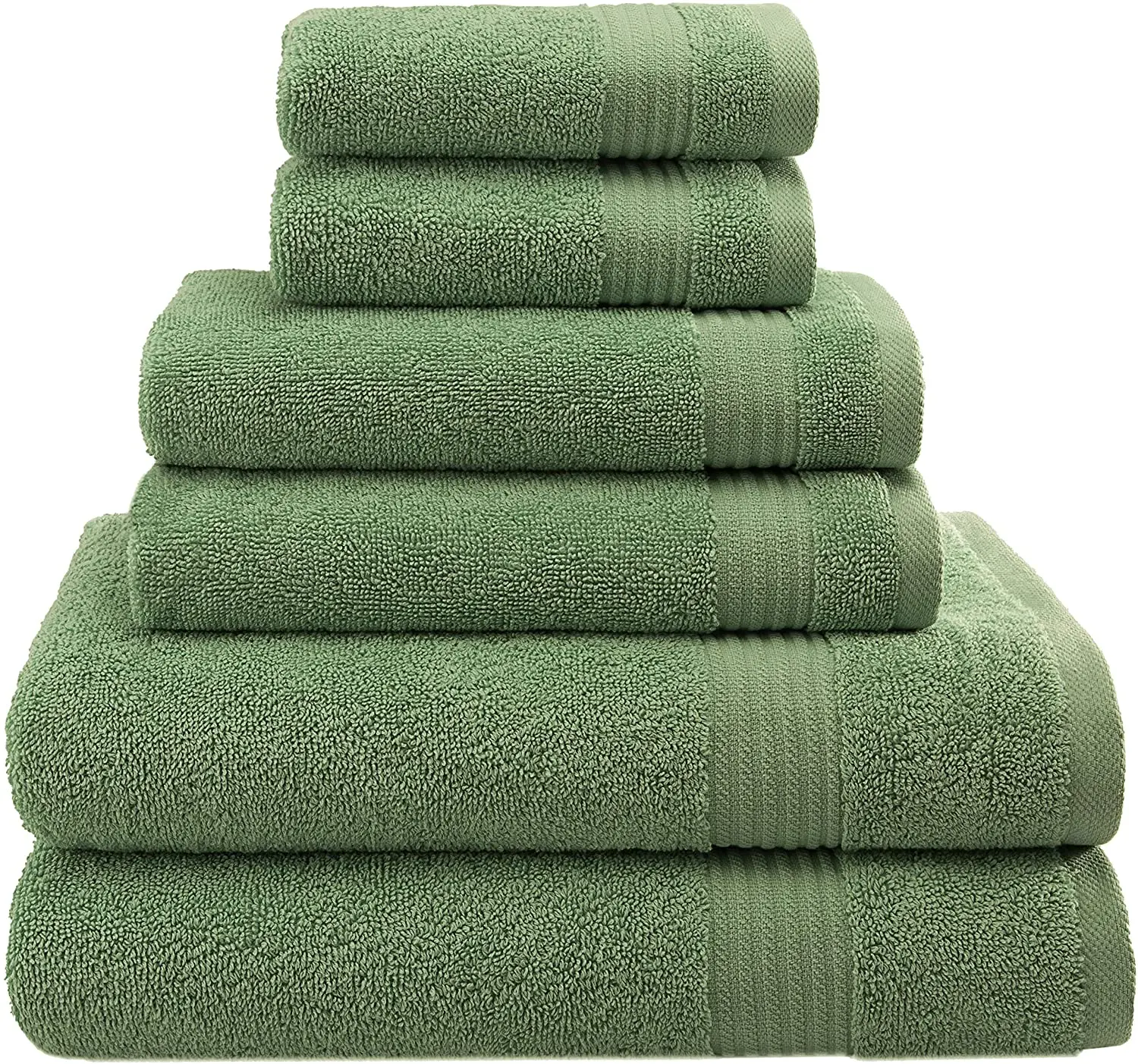 Manufacturer Directly Luxury Cotton Towel 6 Pieces Hand Face Bath Towel Set