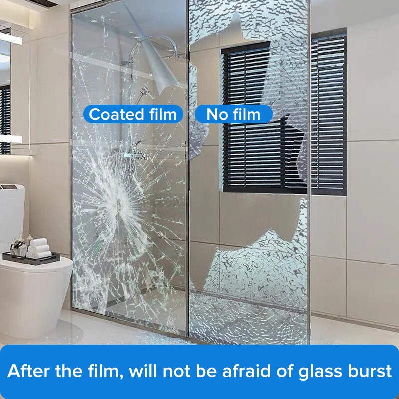 Super Strong Broken protection Explosion Proof Anti Scratch 12mil 8mil 4mil Transparent Window Glass Tint Safety Film