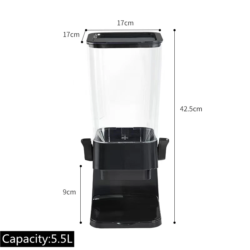 Multifunction grains rice nuts dry food cereal gravity bin dispenser storage container set