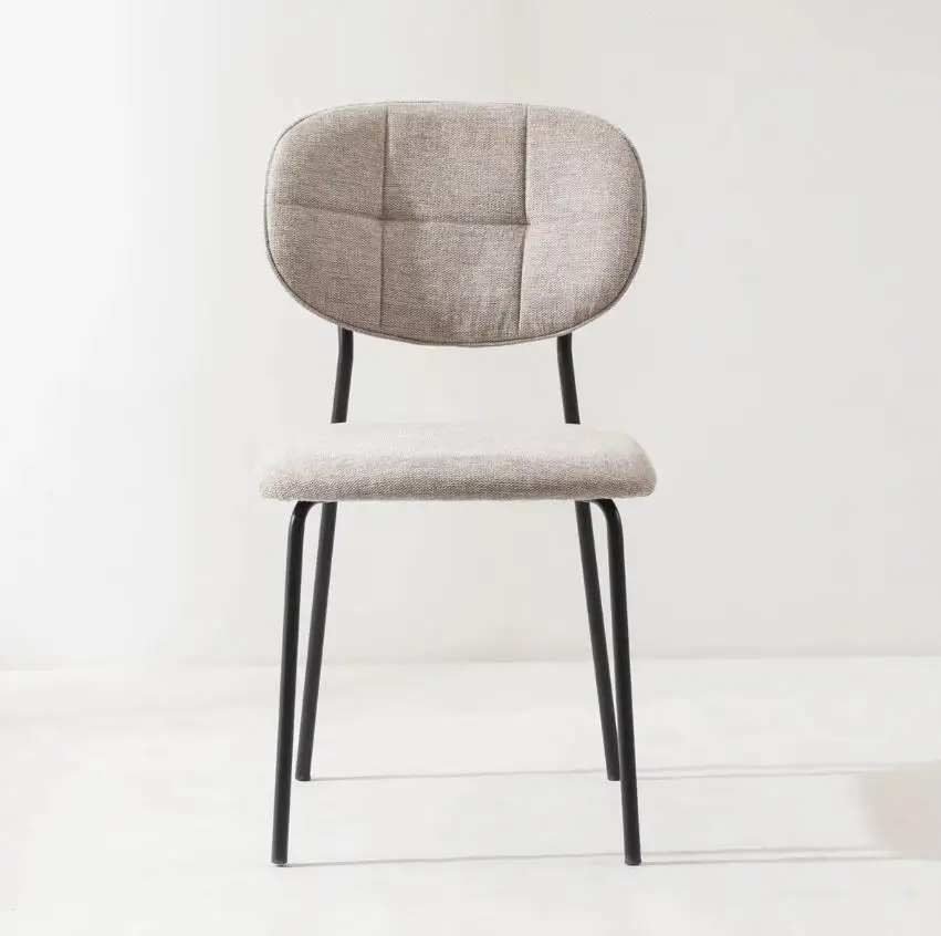 Cheap Price Modern Interior Design Kitchen Restaurant Dinning Room Chair Orange Scandinavian PU Fabric Dining Chair Modern Cafe