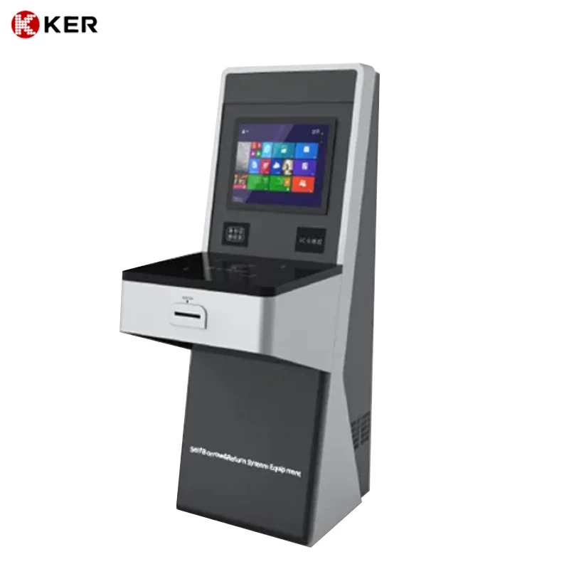 Library Kiosk For Borrowing/Renew/Return Books, Book Auto Return In Auto Borrow Out Kiosk Digital Self Service Kiosk For Library