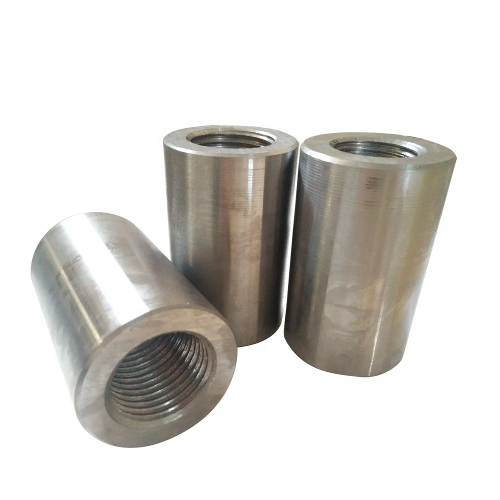 Modern Carbon Steel Rebar Straight Thread Coupler Price List Steel Bar Connector Reinforcement Concrete Construction Building