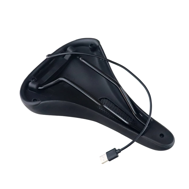 Customized MTB Electric Leather Road Bike Saddle USB Heated Bicycle Seat