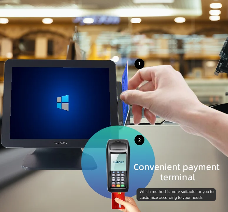Заводская цена оптовая продажа набор Pos-системы Pc Windows All In One кассовый аппарат Pos-система для ресторана