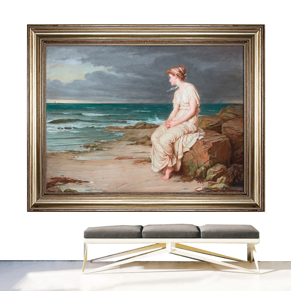 Vincent Van Gogh Self-portrait Handmade Oil Painting Vintage Gold Frame Painting for Home Decor